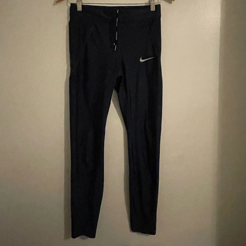 NIKE blue running leggings size small with pockets